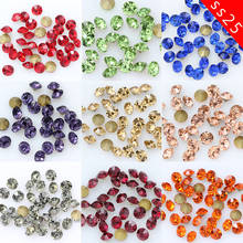 720/36p ss25 Round color pointback Glass strass chatons stone czech crystal Nail Art rhinestone DIY Craft Hairpin shoes jewels 2024 - buy cheap