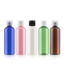 48pcs 100ml Transparent Flip Top Cap Refillable Bottle Small Simple Empty Container Makeup Liquid Cosmetic Bottles 2024 - buy cheap