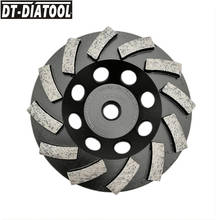 DT-DIATOOL 1pc M14 Thread Dia115mm/4.5inch Diamond Segmented Turbo Row Cup Grinding Wheel For Concrete Hard Stone Granite Marble 2024 - buy cheap