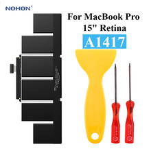 Nohon-bateria para laptop a1417, apple macbook pro, 15 polegadas, retina, a1398, início de 2012, md831ll/a, mc975ll/a, mc976ll/a, me665ll/a 2024 - compre barato