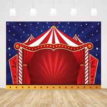 Avezano Backdrops For Photography Birthday Party Circus Fiesta Theme Red Curtain Stage Portrait Photo Background Children Studio 2024 - buy cheap