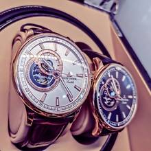 Reef Tiger/RT Luxury Skeleton Men Watch Analog Automatic Mechanical Watch Leather Strap Tourbillon Wrist Watches 2024 - buy cheap