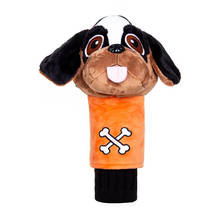 Cute Dog Golf Head Cover For Driver Plush Cartoon Animals Golf Wood Cover Protector Mascot Novelty Cute Gift Headcover 2024 - buy cheap