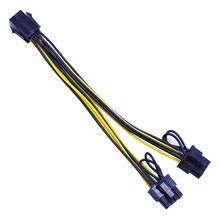 1/3/5/10 шт. PCI-E 8pin разъем мама к 2 портам Dual 8(6 + 2)pin Male видеокарта графического ГПУ Удлинительный кабель питания кабель адаптера провод 2022 - купить недорого