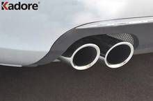 2 шт., автомобильный глушитель из нержавеющей стали для Volkswagen Tiguan 2009 2010 2011 2012 2013 2014 2015 2024 - купить недорого