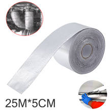 25M*5cm Exhaust Heat Wrap Manifold Downpipe High Temp Heat resistant 450 Celsius Bandage Tape for Repair Seal Leak Pipe 2024 - buy cheap