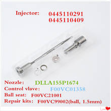 Diesel common rail 0445110291 fuel nozzle DLLA155P1674 valve assembly F00VC01358 Euro-3 for Dachai CA4DC2CA498 injector assembly 2024 - buy cheap