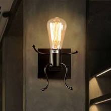 Ретро Железный Настенный бра освещение Luminaria E27 Led настенный светильник Настенный прикроватный светильник для чтения освещение кровать комната лампа настенная 2024 - купить недорого