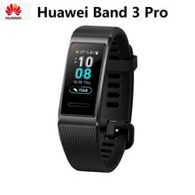 Оригинальный Смарт-браслет Huawei Band 3Pro с GPS, металлическая рамка, Amoled, полноцветный дисплей 0,95 дюйма, Водонепроницаемый Фитнес-браслет с пульсометром и функцией сна 2024 - купить недорого