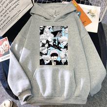 Sudadera con capucha Satoru Gojo Jujutsu Kaisen para hombre, ropa de manga larga con estampado de Harajuku, Hip Hop 2024 - compra barato