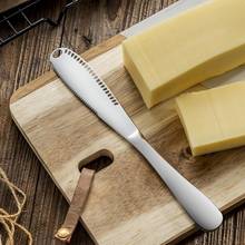 Нож для масла из нержавеющей стали резак для масла сыра многофункциональный нож для вытирания крема хлеба с отверстием столовые приборы десертный инструмент для кухни 2024 - купить недорого