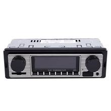 Novo-bluetooth vintage rádio do carro mp3 player estéreo usb aux áudio estéreo do carro clássico 2024 - compre barato