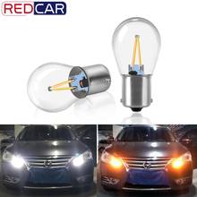 2pcs P21W BA15S 1156 1157 BAY15D P21/5W LED Bulb R5W R10W COB LED Filament Chip Car Reverse Backup Auto Parking Lamp 12V Amber 2024 - buy cheap