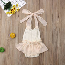 0-24M Newborn Lace Straped Romper Dress Toddler Baby Girl Clothes Lace Romper Sleeveless Jumpsuit Summer New Fashion 2021 2024 - buy cheap