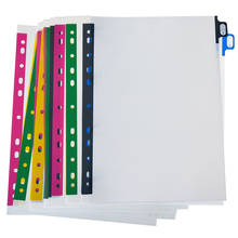 A4 Pure White 5/10/20sheets Soft Plastic Index Divider 11Holes Label Document Portfolio Binders Office School File Organizer 2024 - buy cheap