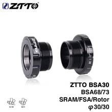 ZTTO BSA30 BB68 MTB Road Bike External Bearing Bottom Brackets 68/35MM To BB30/PF30/386 Alloy Crankset Axle 2024 - buy cheap