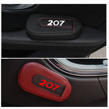 Cojín de cuero de alta calidad para las piernas, almohadilla de rodilla para el brazo de la puerta del coche, accesorios interiores para Peugeot 207 2024 - compra barato