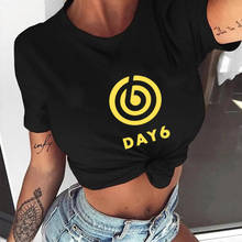 Day 6 Women T Shirt Day6 Kpop Tops Female Korean Fashion 100% Cotton Short Sleeve Clothes with Lady Print Streetwear 2024 - buy cheap
