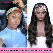 Body Wave Headband Wig Brazilian Human Hair Wigs With Headband Full Machine Made Wig For Black Women 30 inch Wig Remy 2024 - buy cheap
