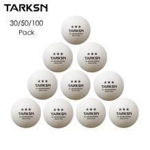 TARKSN-pelotas de Ping Pong, 30, 50, 100 unidades, 3 estrellas, tenis de mesa de plástico ABS, buen rebote y sonido claro 2024 - compra barato