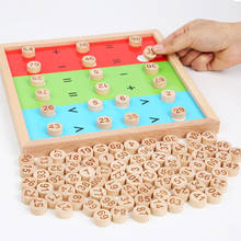 Wooden Toys Children Baby Toys Montessori Educational 1-100 Digit Table Math Addition SubtractionTeaching Aids Learning Toys 2024 - buy cheap