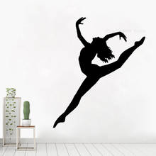 Creative Dancing Ballet Lady Cartoon Wall Decal Art Wall Decoration For Children's Room Bedroom Home Removable Decor Mural CN143 2024 - buy cheap