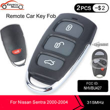 KEYECU-llave de coche de Control remoto mejorada con 4 botones, 315MHz, para Nissan Sentra 2000, 2001, 2002, 2003, 2004, FCC ID: NHVBU427 2024 - compra barato