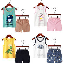 Cotton Summer Baby Girls Pajamas Sets Kids Pyjamas Pijamas Infantil Children's Cartoon Pyjama Sets Pyjamas Kids Boys Sleepwear 2024 - buy cheap