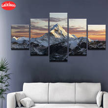 Pintura de diamantes 5D DIY, paisaje Natural, montañas al atardecer, bordado completo, punto de cruz, icono 5D, regalo, decoración del hogar, mosaico 2024 - compra barato