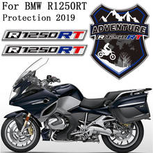 Protector de equipaje para BMW R1250RT R 1250 RT, pegatina para maletero, fundas de aluminio, emblema, Logo, calcomanía, protección de carenado 2019 2024 - compra barato