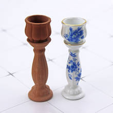 1/12 Dollhouse Miniature Accessories Mini Ceramic Roman Column Flowerpot Simulation Flower Pot Model for Doll House Decoration 2024 - buy cheap