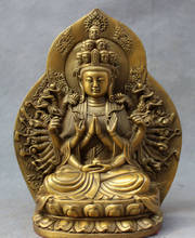 Música voge gem s4671, estátua do assento deusa do tibete 1000 mãos kwan-yin guanyin bodisatva, frete grátis 2024 - compre barato