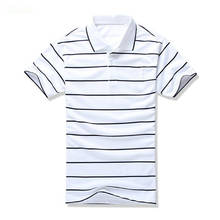 Camisetas polo de verão finas masculinas com zíper, manga curta, camiseta listrada, camiseta casual para homens, patchwork, camisetas masculinas 2024 - compre barato