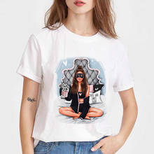 Новинка 2020, суперяркая женская футболка с принтом «Мама Любовь», женские футболки, уличная одежда в стиле Харадзюку, футболки, топы 2024 - купить недорого