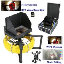7inch Industrial Pipe Sewer Inspection Video HD 1080P Camera with Meter Counter/DVR Video recording /WIFI wireless /6W LED Light 2024 - buy cheap