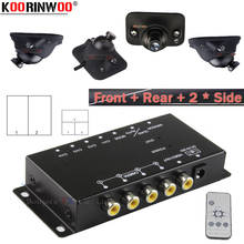 Водонепроницаемая камера Koorinwoo 360 CCD IR Split 4 s, видеодатчики, глухие спортивный выключатель, бокс для камеры левого и правого переднего вида 2024 - купить недорого