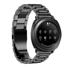 Pulseira milans de 20mm, pulseira para huami amazfit bip man, pulseira de relógio para samsung galaxy watch 42mm gear s2 sport aço 2024 - compre barato