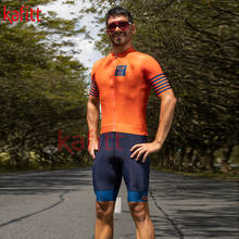 Kafitt novo malha masculina manga curta para ciclismo terno ciclismo roupas da equipe fitness moletom listrado macaquinho ciclismo feminino 2024 - compre barato