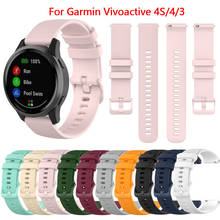 18 20 22MM Watch Band for Samsung Galaxy Watch 42mm/Garmin Vivoactive 3/Vivoactive 4 4S/Forerunner 645 Silicone Strap Watchband 2024 - buy cheap