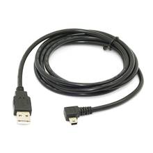 1.8m Mini USB B Type 5pin Male 90 Degree Left Angled to USB 2.0 Male Data Cable Black Color 2024 - buy cheap