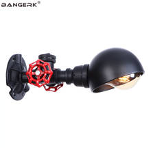 Antique Black Water Pipe Wall Light LED Industrial Edison Wall Sconce Switch Loft Decor Wall Lamps Home Lighting Luminaire 2024 - buy cheap