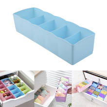 5 Compartment Plastic Box Sock Sunderwear Tie Tiny Things Storage Box Container Finishing Box Drawer Desk Bed Cabinet 2024 - buy cheap