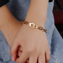 Punk Lock Bracelet Wrist Chain Jewelry Stainless Steel Bracelet Pendant Thick Chain Bracelet For Women Charm Bracelet Jewelry 2024 - buy cheap