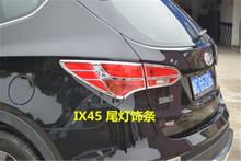 Cubierta cromada de faro delantero y trasero para coche, embellecedor de lámpara antiniebla, para Hyundai Santa Fe/ix45, 2013-2016 ABS 2024 - compra barato
