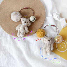 Кавайный мультяшный медведь брелок-плюшевая кукла плюшевые игрушки «кролик» женская сумка Подвеска детская игрушка подарок на день рождения для девочки 2024 - купить недорого