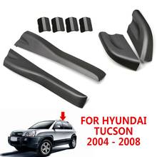 pcmos 2020 8pcs Roof Rails Rack End Cover Shell For Hyundai Tucson 2004 - 2008 Auto Exterior Parts Front Rear Left Right Roof 2024 - buy cheap