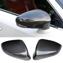 Capa protetora de fibra de carbono para espelho retrovisor qhcp, tampa preta, estilo de carro, para lexus is300 200t 250 gs300 ct200 rc 2006-2012 2024 - compre barato
