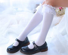 lolita  Classic Women over  Knee Socks Thigh Stockings Big Lace Sexy Student JK Long Sock B699 2024 - buy cheap