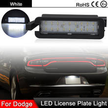 1Pcs For Dodge Charger Challenger RAM 1500/2500/3500 For Jeep Compass For Chrysler 300 Pacifica  White LED License Plate Light 2024 - buy cheap