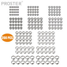 Proster for 200Pcs Single Ear Plus Stainless Steel Hose Clamps O Clips Pipe Fuel Air Stainless Steel Hose Clip 2024 - buy cheap